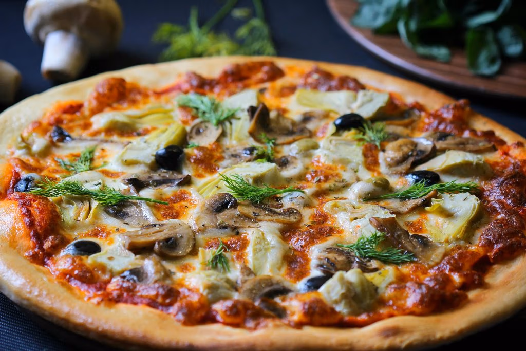 Vegetable pizza
